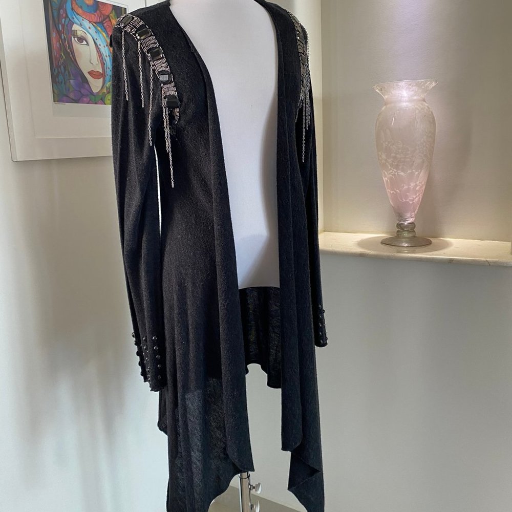 Decorative Long Cardigan-Size Large